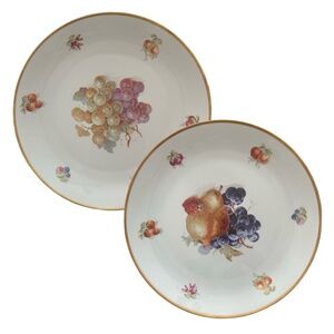 SCHUMANN ARZBERG E&R Bavaria Germany Fruit Serving Plate 11 3/4” (pair of 2)